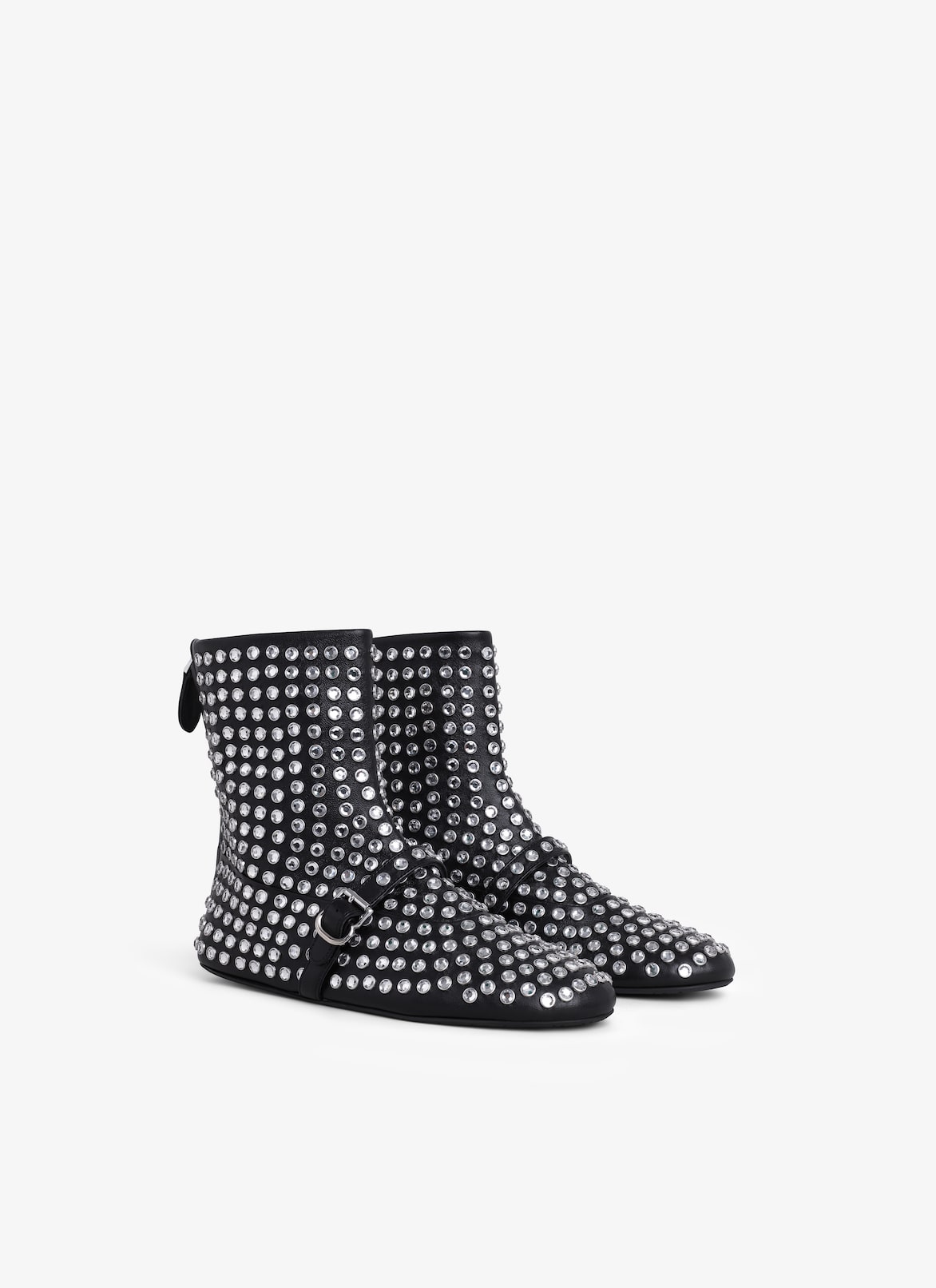 HIGH BALLET FLATS IN STRASS LAMBSKIN ALAÏA BLACK HIGH BALLET FLATS IN STRASS LAMBSKIN